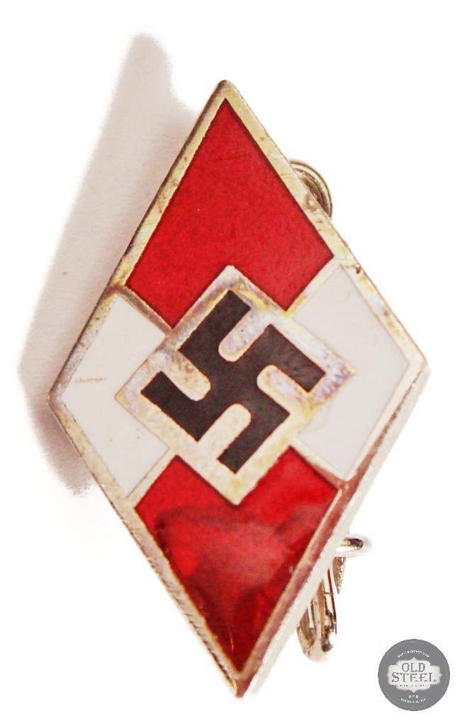 Hitler Youth Membership Pin German WWII: Hitler Youth Membership Pin German WWII THIS ITEM IS AS PICTURED WITH NO FURTHER ATTACHMENTS. ALL SALES ARE FINAL. PLEASE REFER TO THE AUCTION DESCRIP