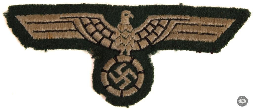 Original German Heer Embroidered Breast Eagle WWII (1 of 1)