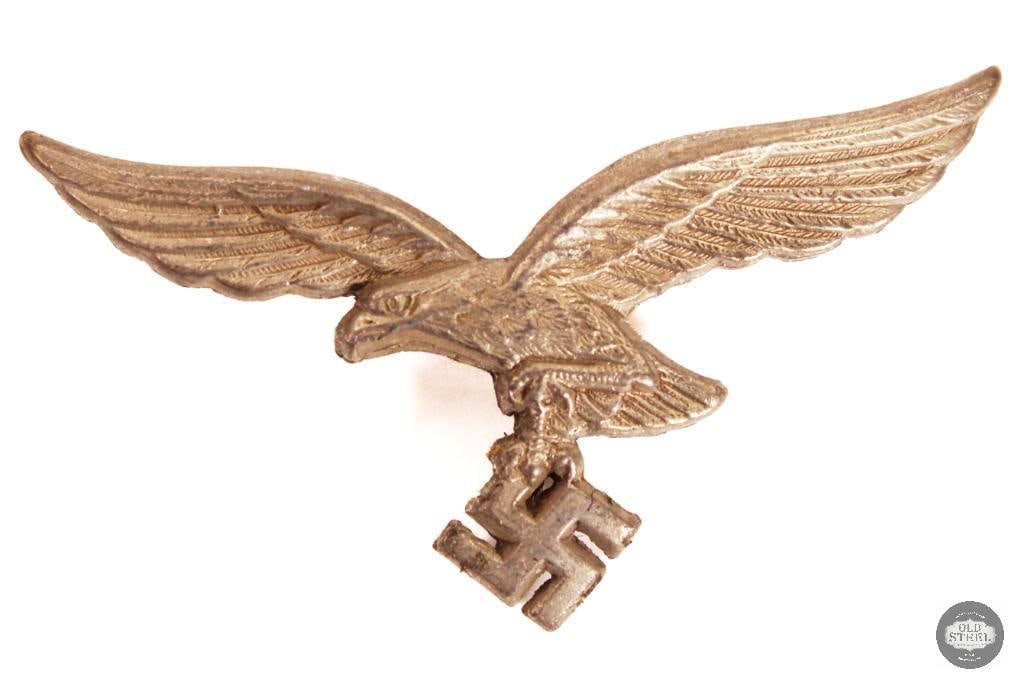 Original Luftwaffe Cap Eagle Badge German WWII (1 of 1)