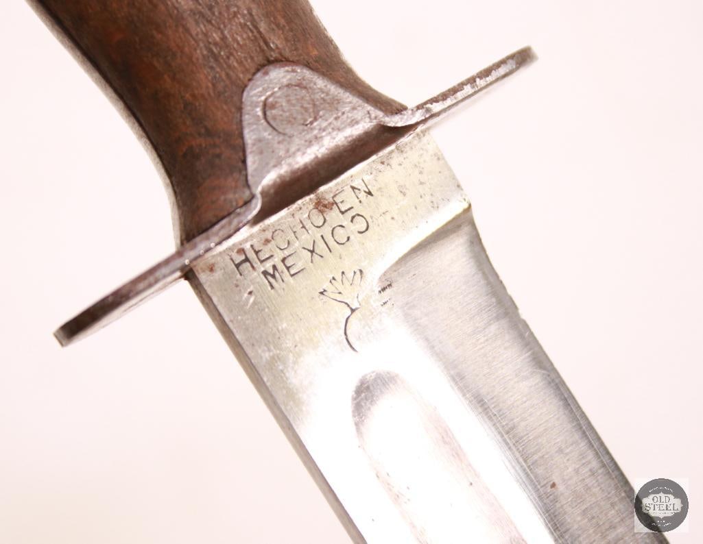 Original U.S. WWII Mexican Fundicion De Artilleria Ka-Bar Style Fighting Knife - 5