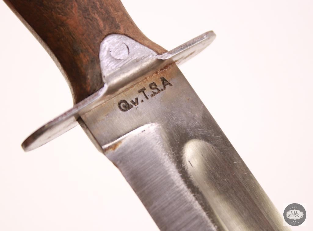Original U.S. WWII Mexican Fundicion De Artilleria Ka-Bar Style Fighting Knife - 6