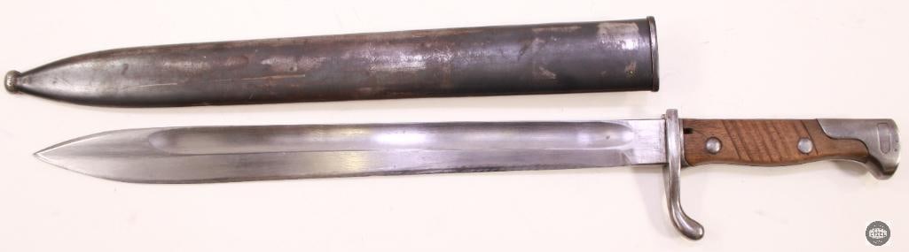 Original German M1898/05 'Butcher Blade' Sword Bayonet and Scabbard - WWI - 3