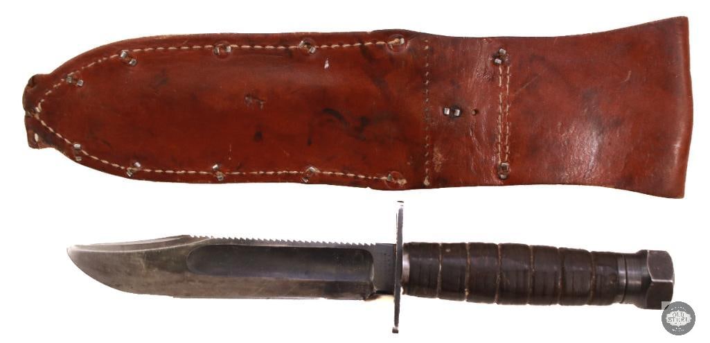 Vietnam Pilot's Survival Knife with Scabbard - Marbles Maker's Mark - 3