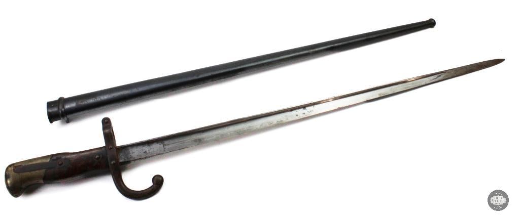 French M1874 T-Back Bayonet and Scabbard - Mfg 1881 - 11