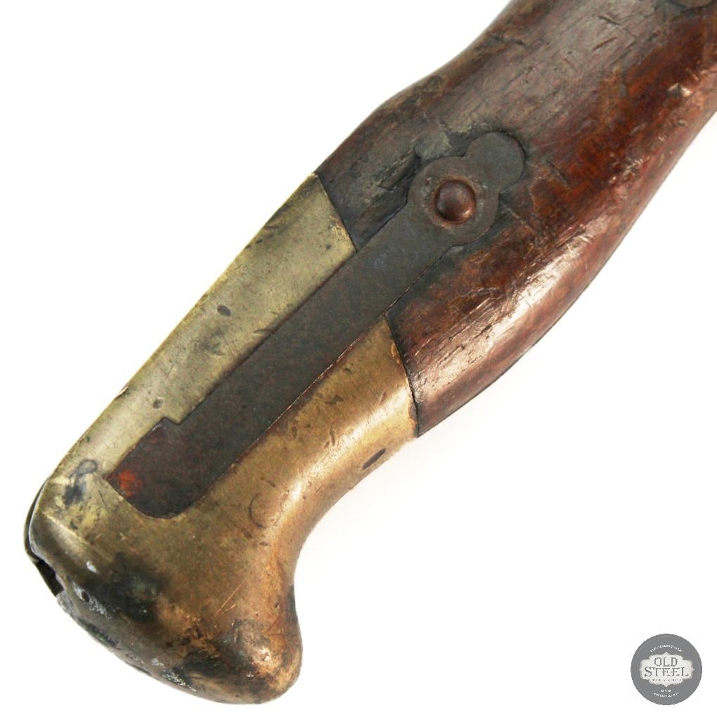French M1874 T-Back Bayonet and Scabbard - Mfg 1881 - 4