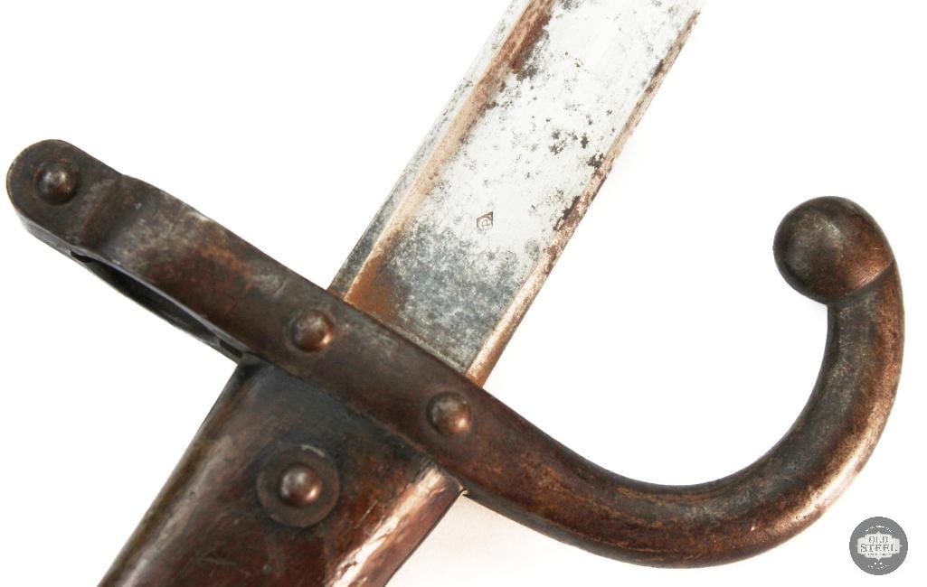 French M1874 T-Back Bayonet and Scabbard - Mfg 1881 - 5