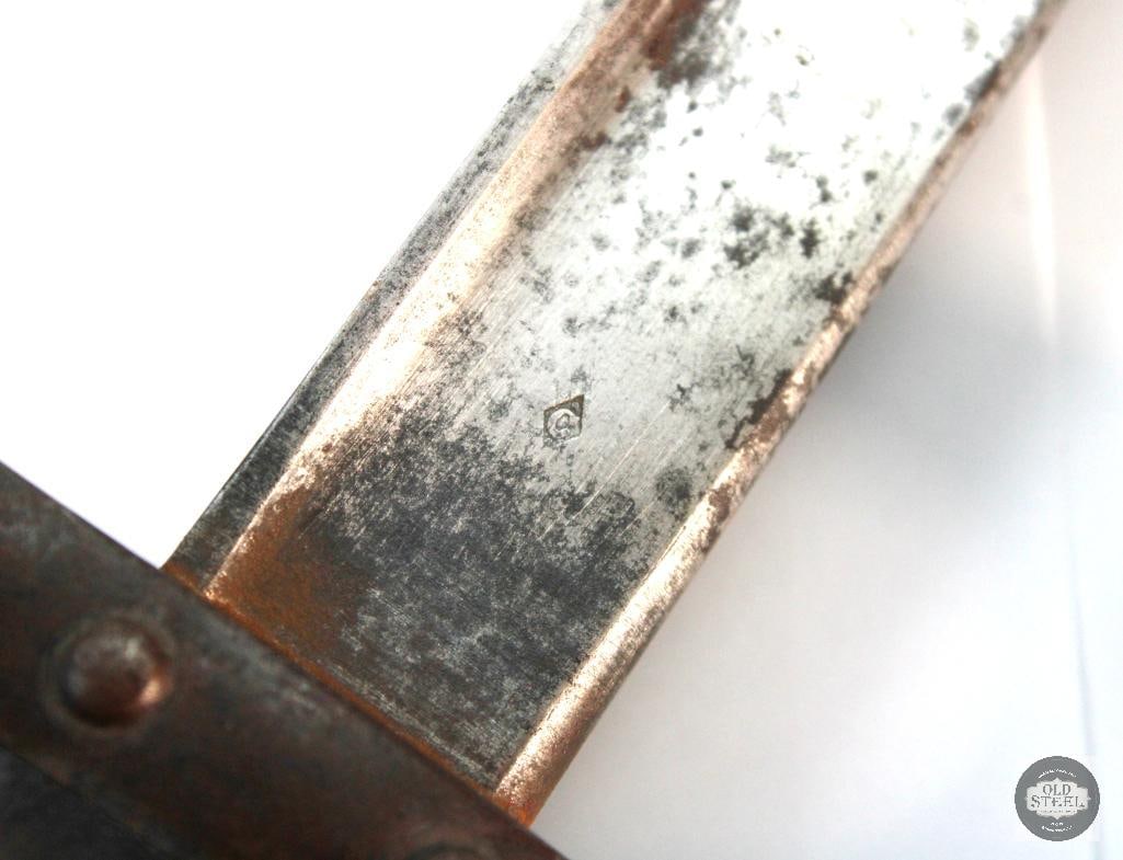 French M1874 T-Back Bayonet and Scabbard - Mfg 1881 - 7
