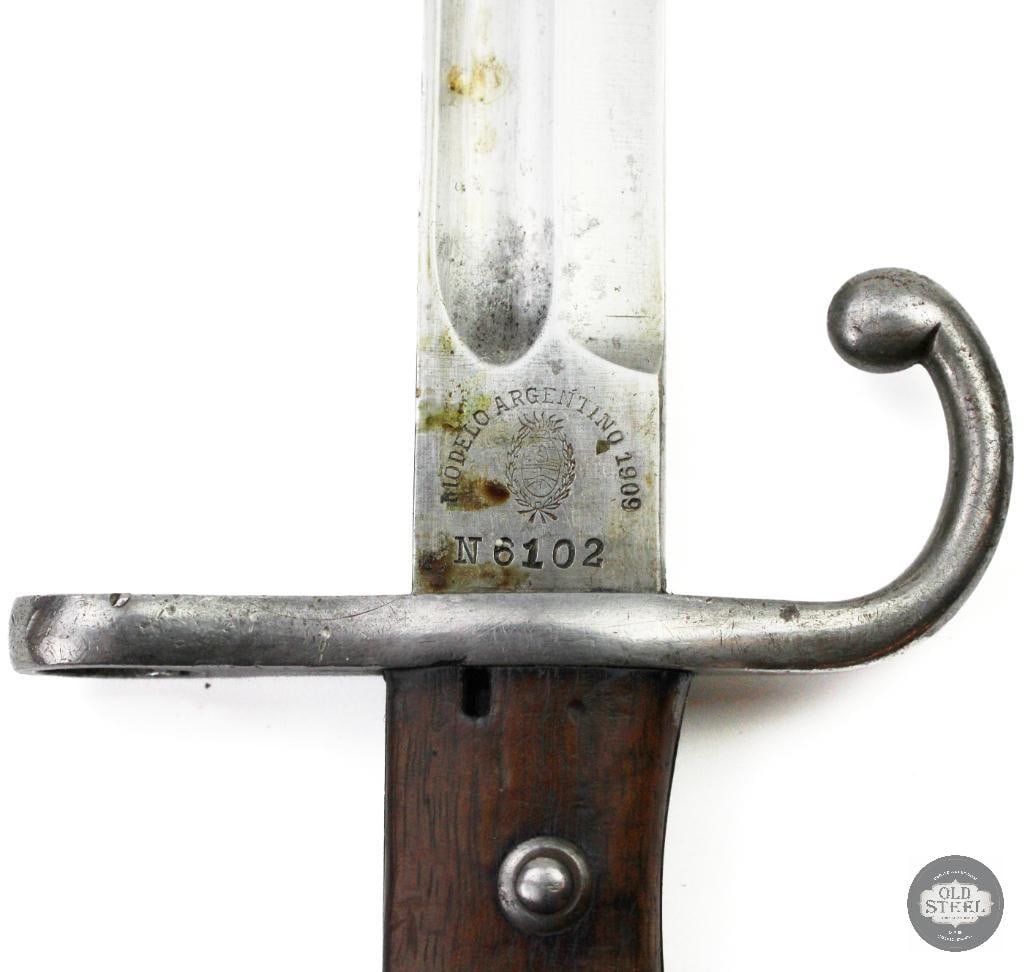 Argentine M1909 Mauser Sword Bayonet and Scabbard - 2