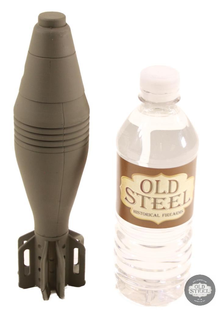 3D Printed Display 60mm Short Range Training Round US Mortar Round: 3D Printed Display 60mm Short Range Training Round US Mortar Round. 1 fin's bottom corner is cracked but attached. THIS ITEM IS AS PICTURED WITH NO FURTHER ATTACHMENTS. ALL SALES ARE
