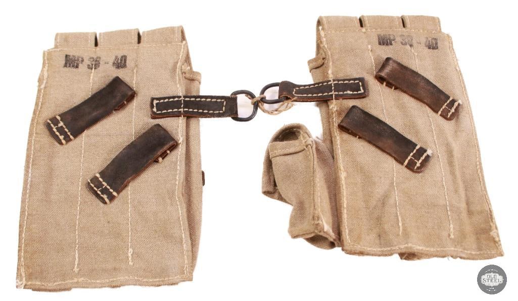MP38-40 German WWII Tropical Triple Magazine Pouches - 2