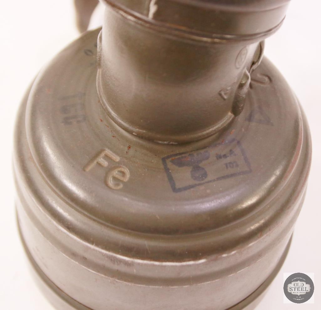 Wehrmacht M30/M38 Gas Mask and Cannister Set WWII German - 2