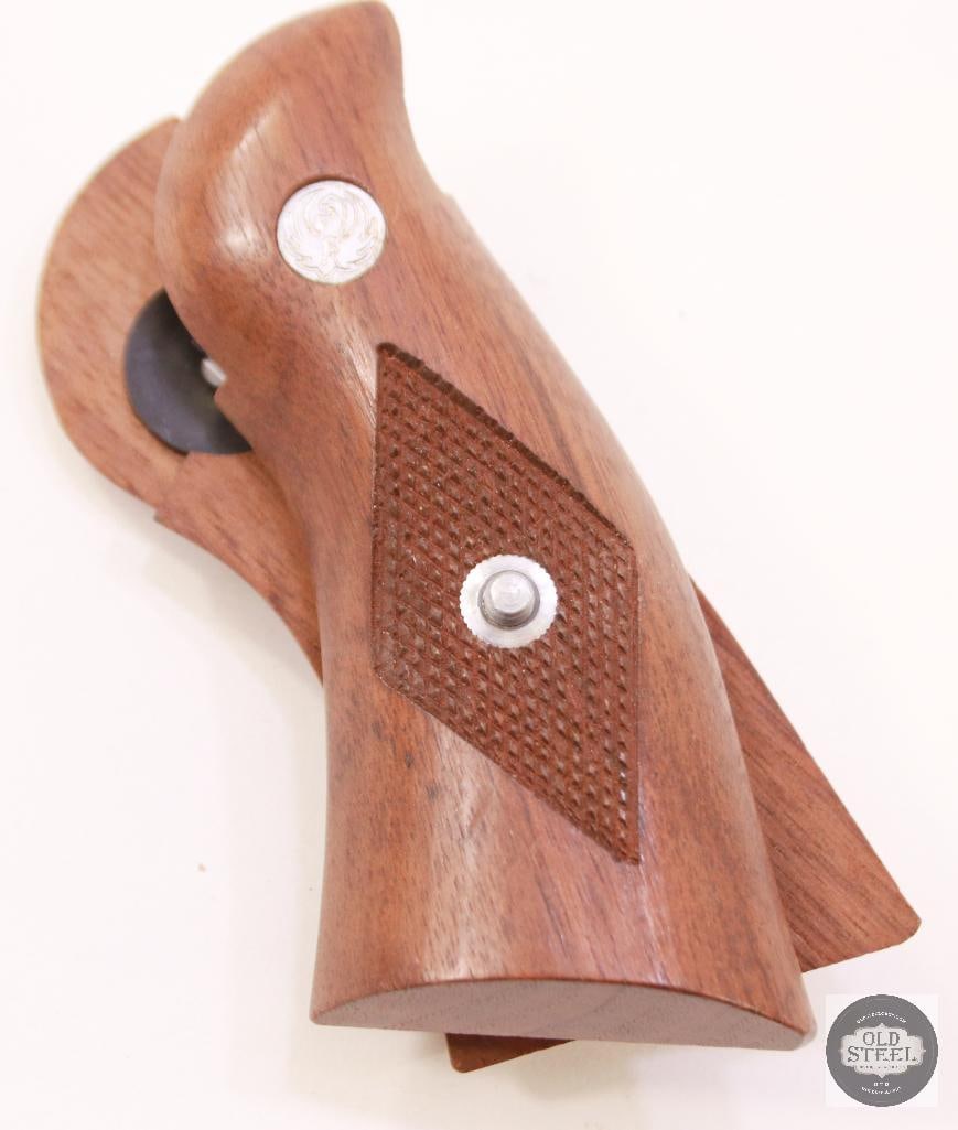 Ruger Security-Six Checkered Wooden Grips - 2
