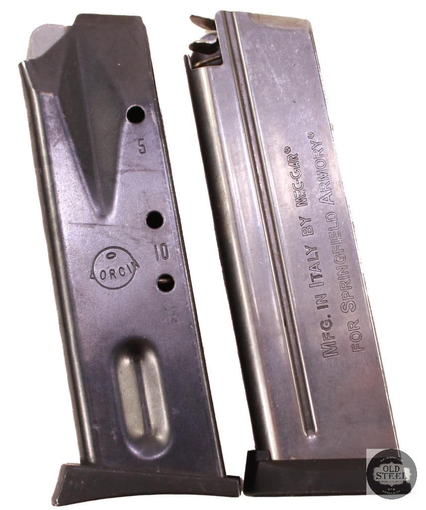 Lot of 2 Semi Auto Pistol Magazines LORCIN L9, Springfield Armory EMP .40 - 2
