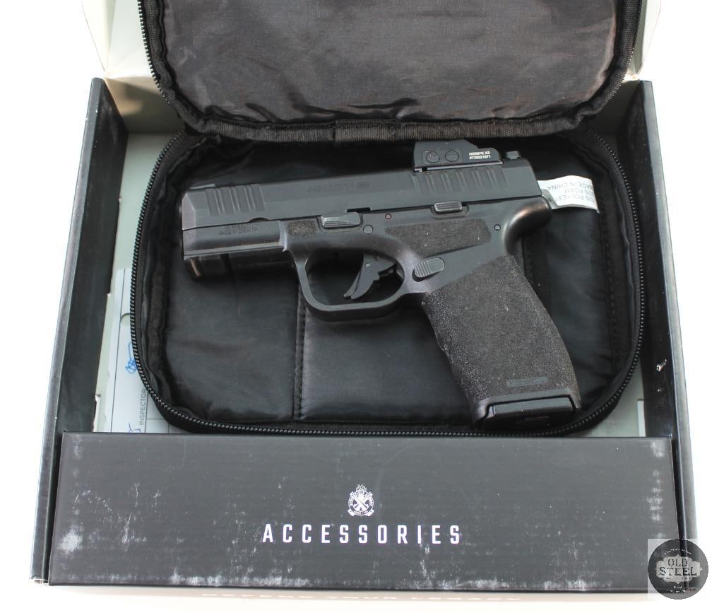 Springfield Hellcat Pro with Holosun Optic and Original Box - FFL: Great condition Hellcat Pro in 9mm with a Holosun optic installed. THIS ITEM IS AS PICTURED WITH NO FURTHER ATTACHMENTS. ALL SALES ARE FINAL. PL