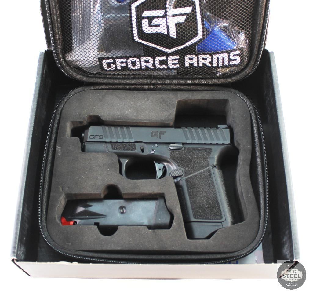 G Force GF9 Rapture 9mm Luger Original Box and Case with Spare Magazine - FFL: G Force GF9 Rapture 9mm Luger Original Box and Case with Spare Magazine - FFL THIS ITEM IS AS PICTURED WITH NO FURTHER ATTACHMENTS. ALL SALES ARE FINA