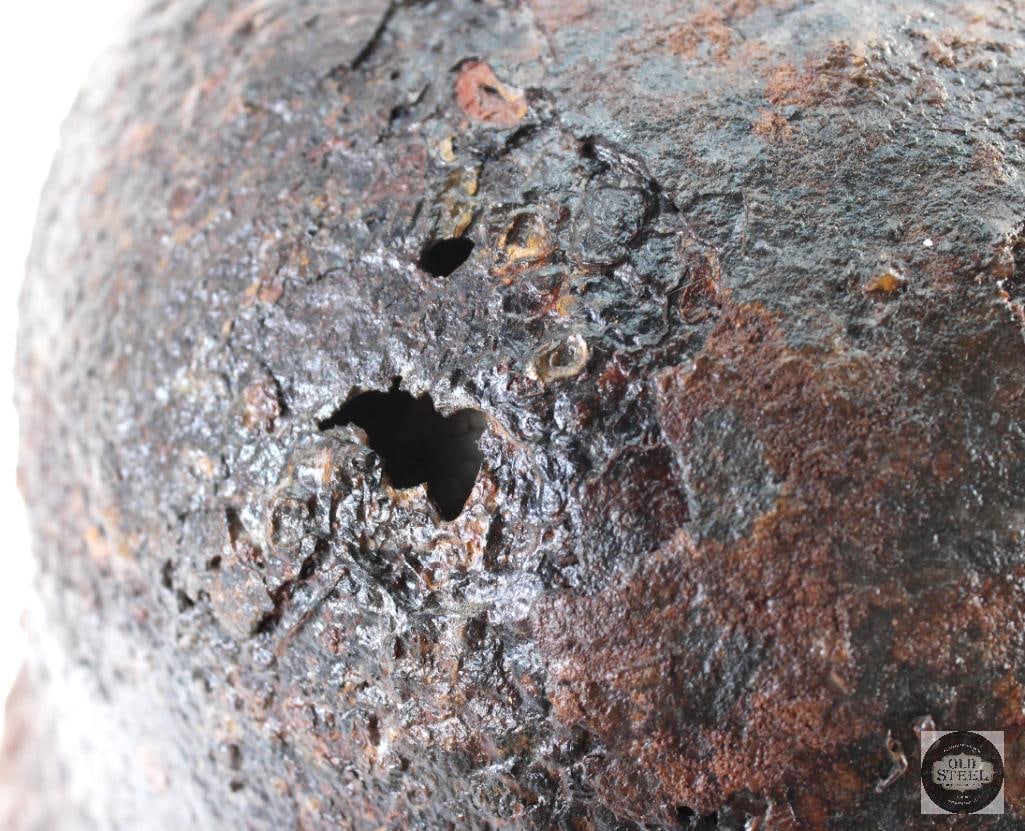 Original WW2 German M40 Stahlhelm Helmet Battlefield Excavation W/ Clearcoat - 4