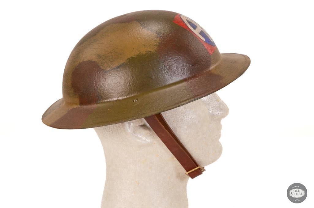 US M1917 Brodie "Doughboy" Helmet with 82nd Airborne Division Paint Job - 2