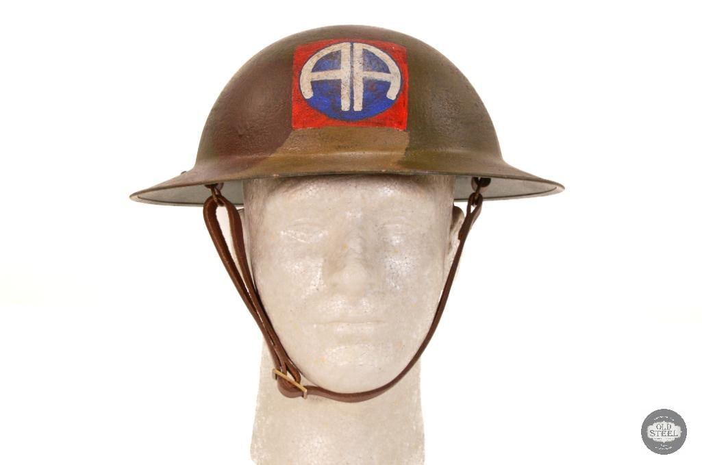 US M1917 Brodie "Doughboy" Helmet with 82nd Airborne Division Paint Job - 5