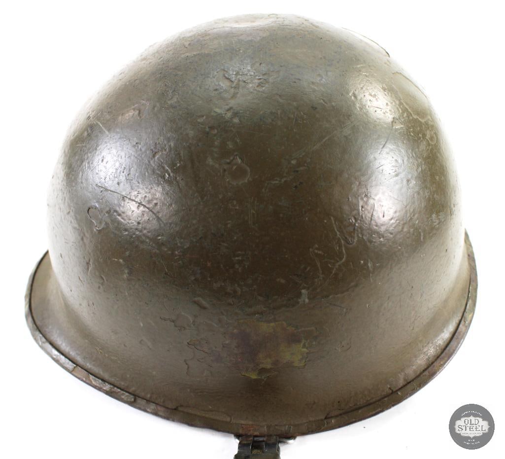 Vietnam Era U.S. M1 Steel Helmet W/ Reversible Mitchell Pattern Helmet Cover - 20