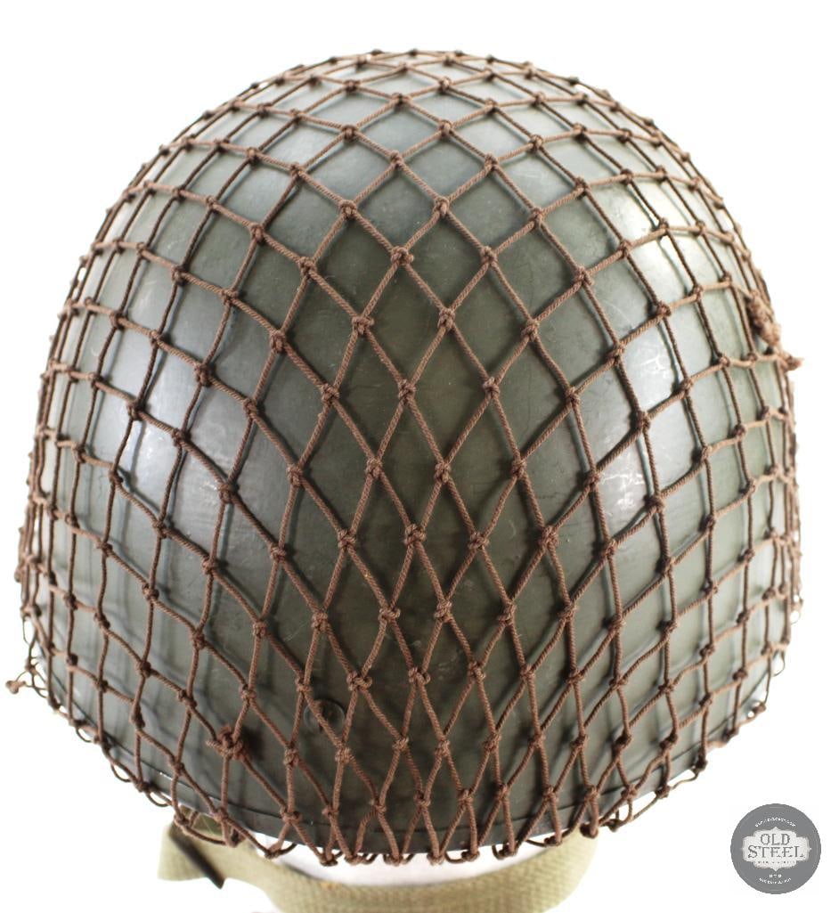 Original WW2 British MKII Airborne Troops Helmet W/ Netting - 2