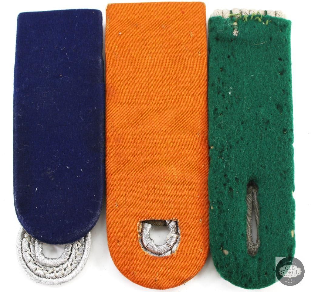 Lot of 3 Various German WWII Military Shoulder Boards - 2