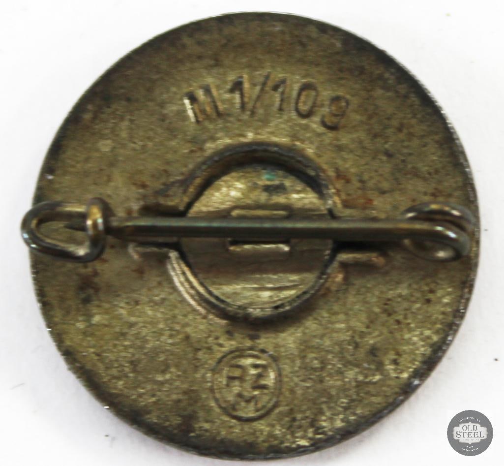 Original NSDAP Party Enamel Membership Pin German WWII - 2