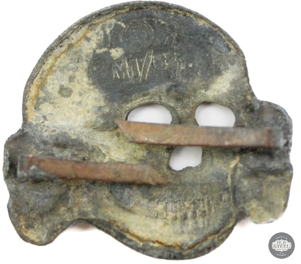 Totenkopf Hat Pin - WWII German SS - 1 Inch - 2