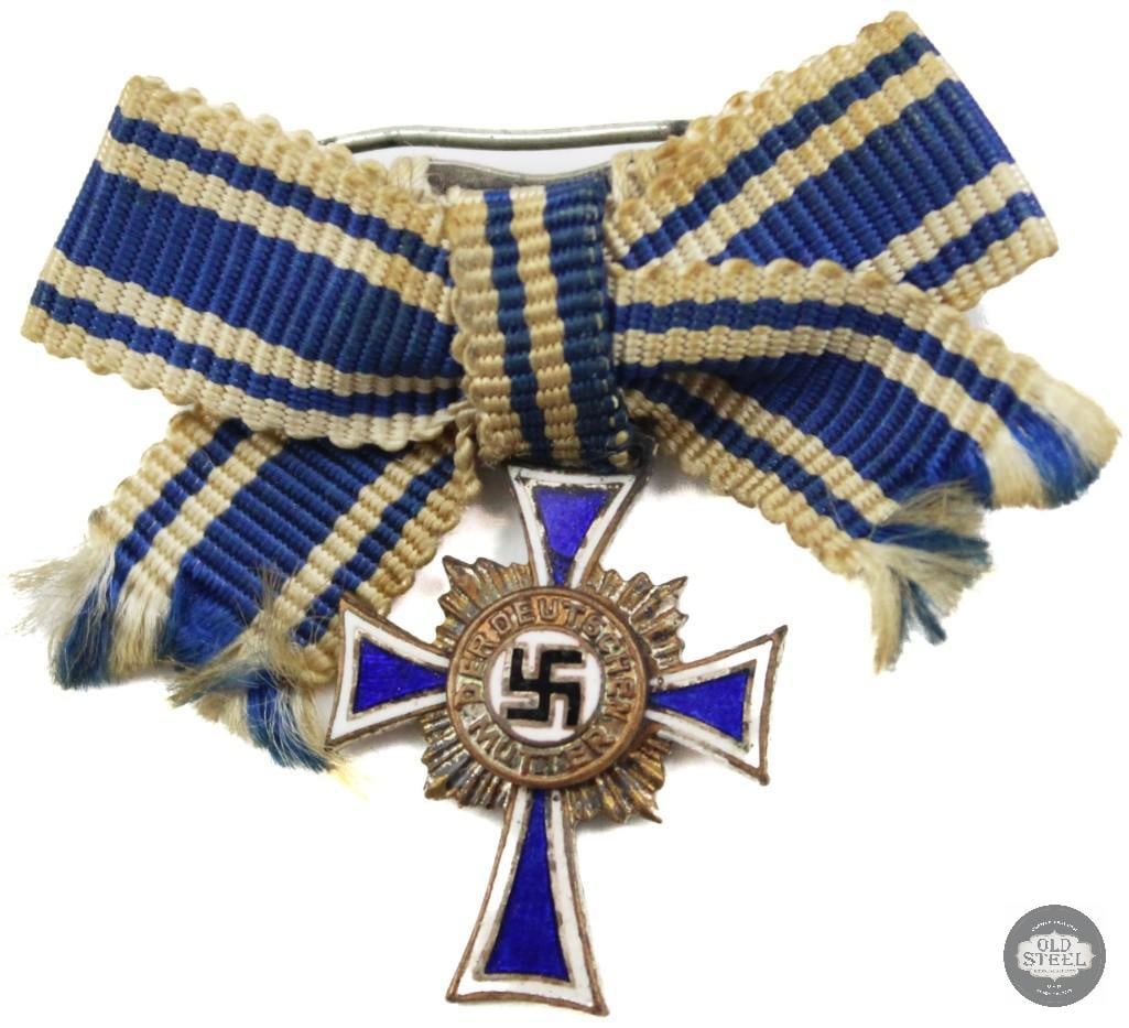 Mothers Cross Medal with Ribbon and Mothers Cross Medal/Ribbon Pin Germany WWII - 2
