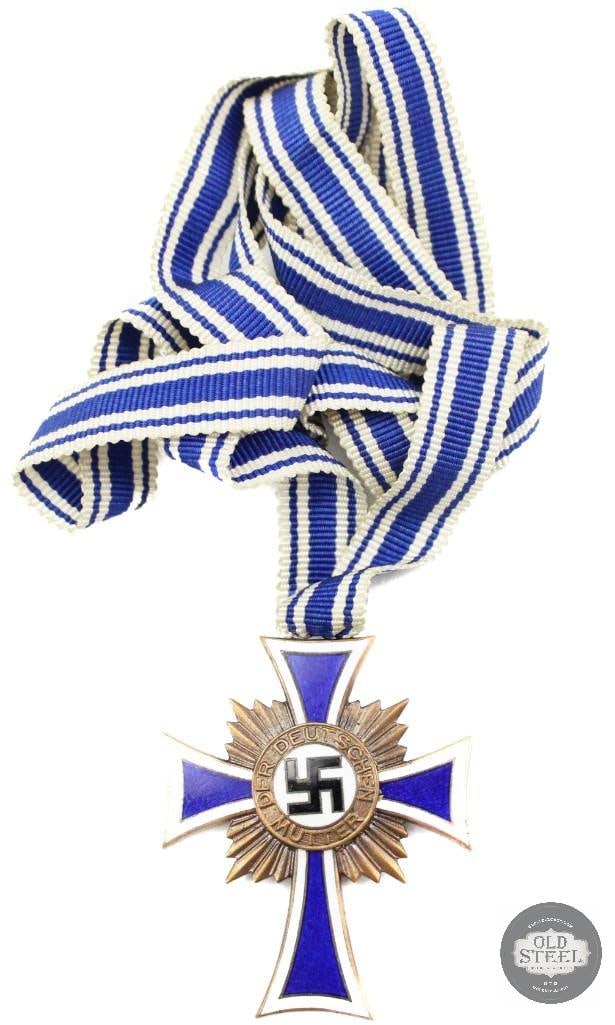 Mothers Cross Medal with Ribbon and Mothers Cross Medal/Ribbon Pin Germany WWII - 5