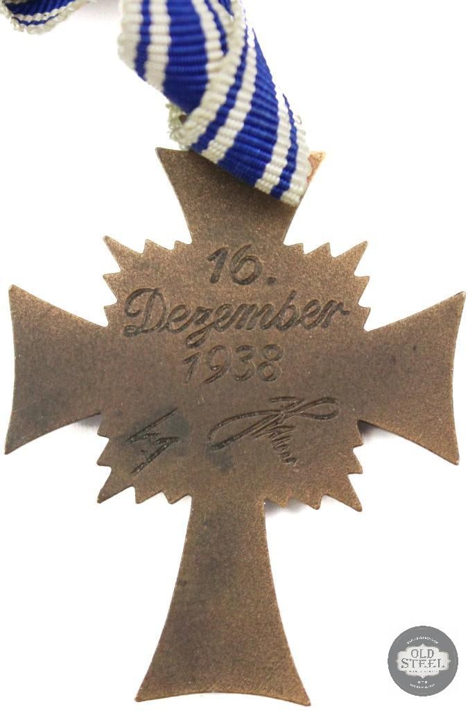 Mothers Cross Medal with Ribbon and Mothers Cross Medal/Ribbon Pin Germany WWII - 7