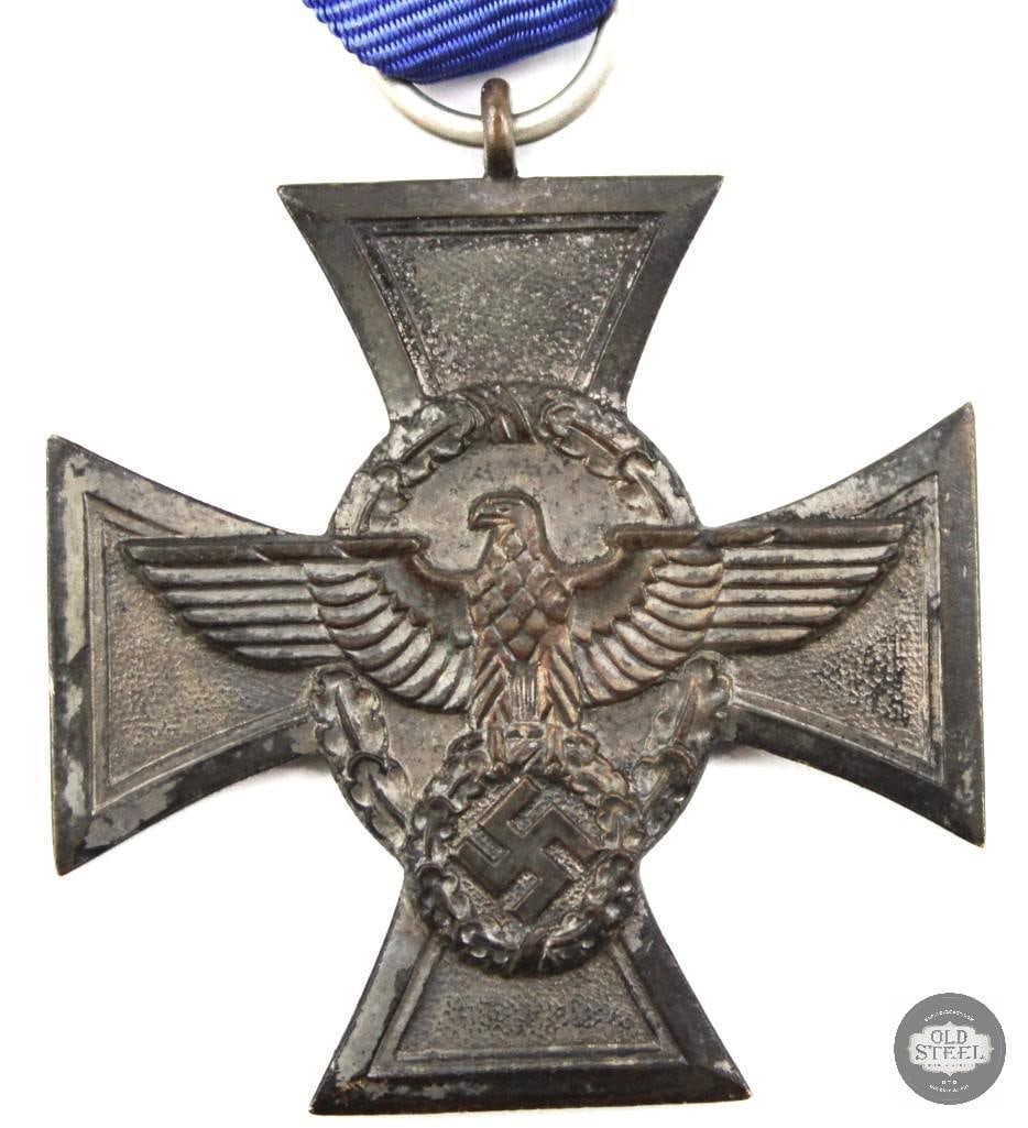 Original German Police Long Service Award Medal - 18 Year Service - WWII - 2