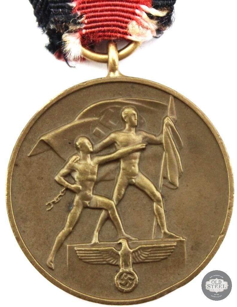 Original Sudetenland Annexation Medal - German WWII - 2
