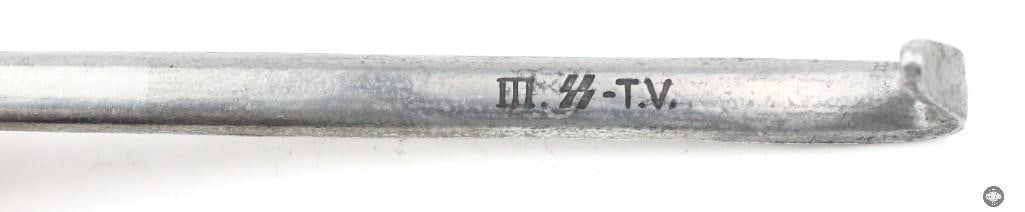 German SS Ladle - III. SS-T.V. Marked on Handle WWII - 3