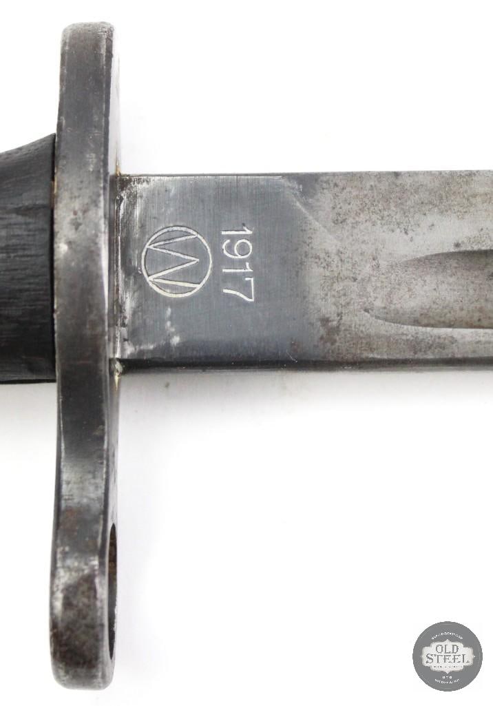 FIRST YEAR Winchester Model 1917 Bayonet and Scabbard for Model of 1917 Rifles and Trench Guns - 3