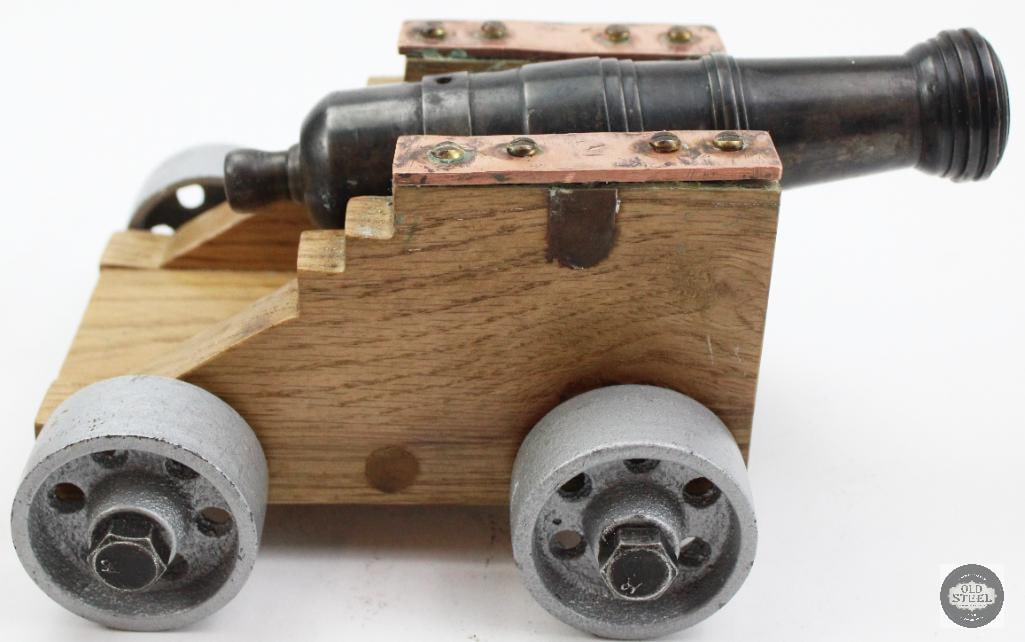 Mini Black Powder Cannon W/ Carriage - 4