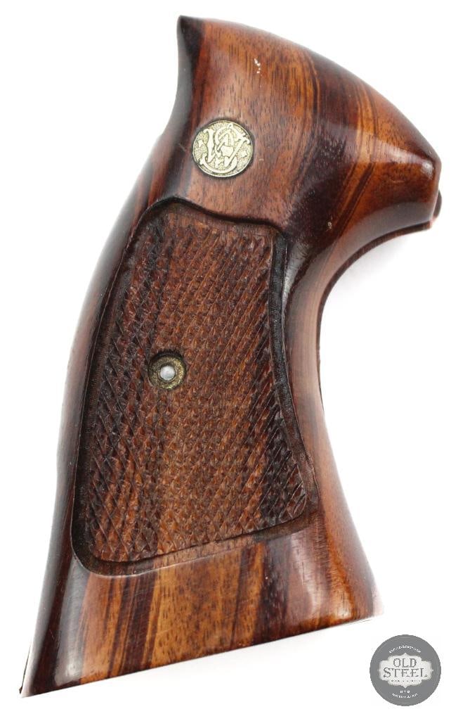 Smith & Wesson N-Frame Square Butt Checkered Wooden Grips - 2