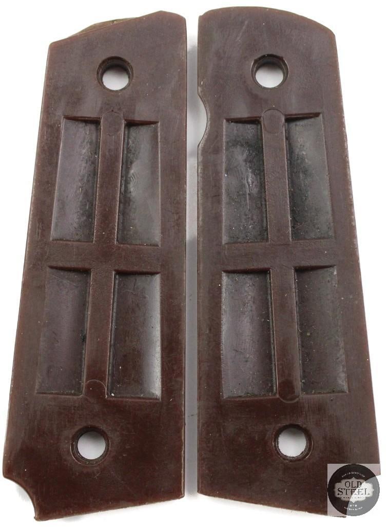USGI Brown Plastic 1911 Grips - 2