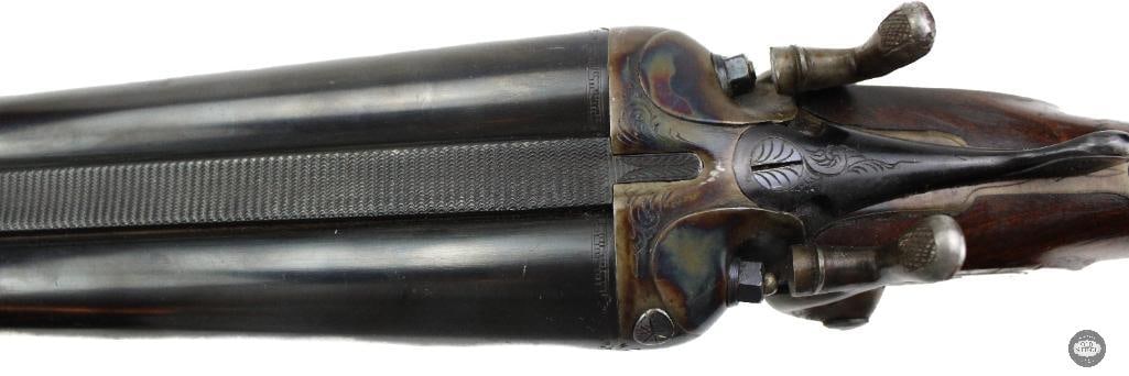 Belgian Side By Side Shotgun External Hammer 12 Ga FIREARM - 19