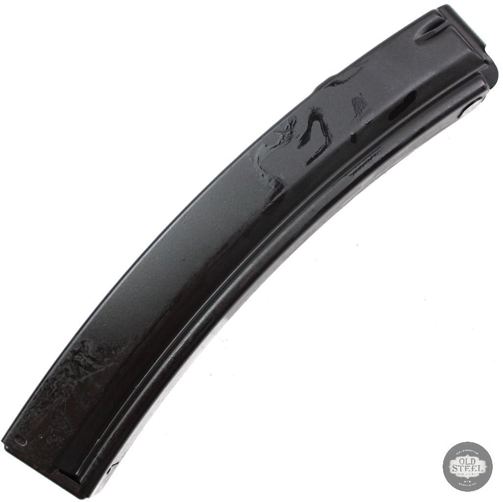 MP5 30rd Magazine 9mm Luger: MP5 30rd Magazine 9mm Luger THIS ITEM IS AS PICTURED WITH NO FURTHER ATTACHMENTS. ALL SALES ARE FINAL. PLEASE REFER TO THE AUCTION DESCRIPTION, LOT #1 DESCRIPTION AND TERMS OF SALE BEFORE