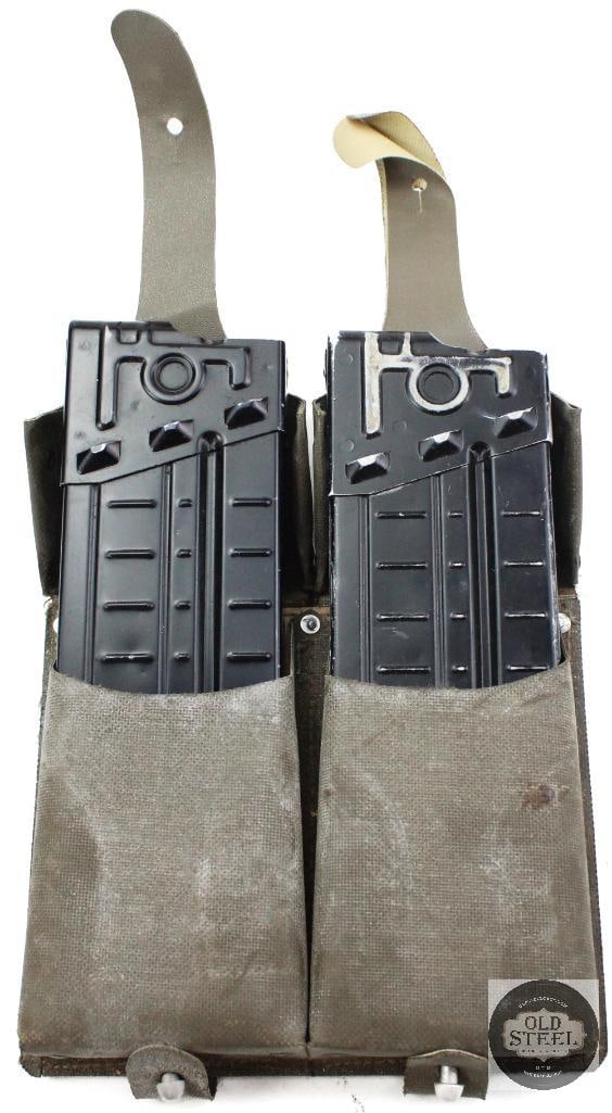 HK G3 308 Magazines and Magazine Pouch: HK G3 308 Magazines and Magazine Pouch THIS ITEM IS AS PICTURED WITH NO FURTHER ATTACHMENTS. ALL SALES ARE FINAL. PLEASE REFER TO THE AUCTION DESCRIPTION, LOT #1 DESCRIPTION AND TERMS OF