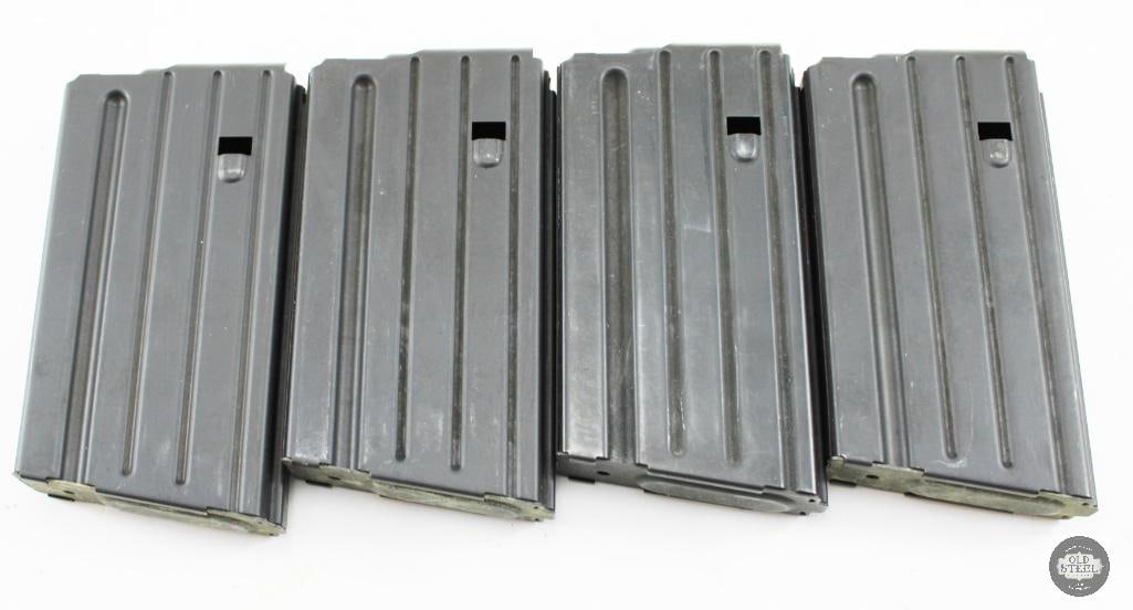 Lot of 4 AR10 20rd Magazines: Lot of 4 AR10 20rd magazines. THIS ITEM IS AS PICTURED WITH NO FURTHER ATTACHMENTS. ALL SALES ARE FINAL. PLEASE REFER TO THE AUCTION DESCRIPTION, LOT #1 DESCRIPTION AND TERMS OF SALE