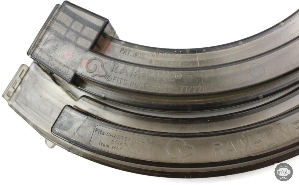 Lot of 2 Ram-Line 22LR Magazines - Charter Arms AR7 Magazine - Ruger 10/22 Magazine - 2