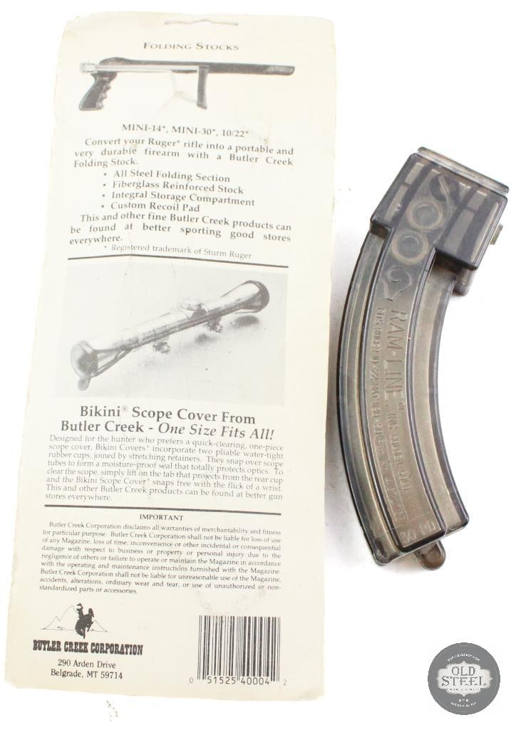 Pair of Ruger 10/22 Magazines - Butler Creek and Ram-Line - 2