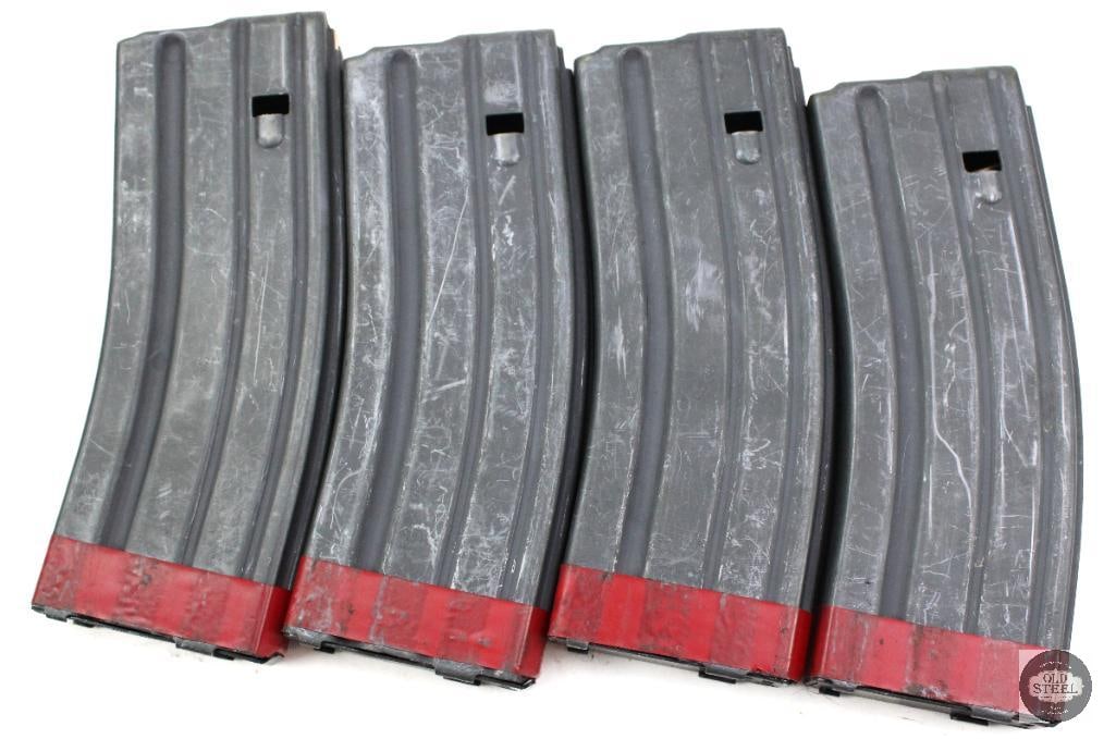 Lot of 4 USGI 30rd Magazines for AR15/M16/M4 - 223/556 - 2