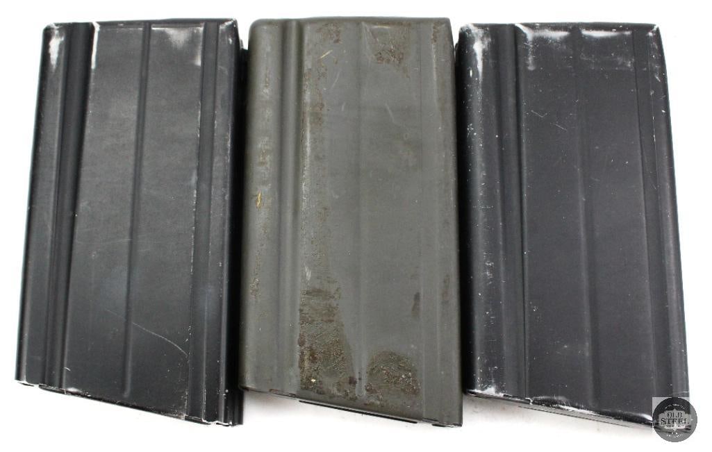 Lot of 3 FAL Metric Pattern Magazines and 2 Loaders - 2 Aluminum 1 Steel - 4