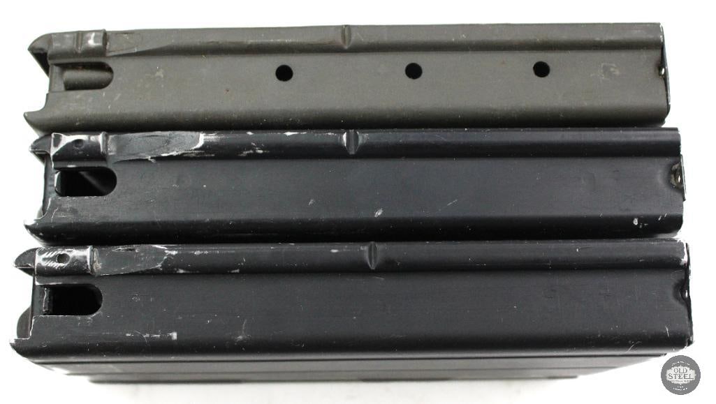 Lot of 3 FAL Metric Pattern Magazines and 2 Loaders - 2 Aluminum 1 Steel - 8