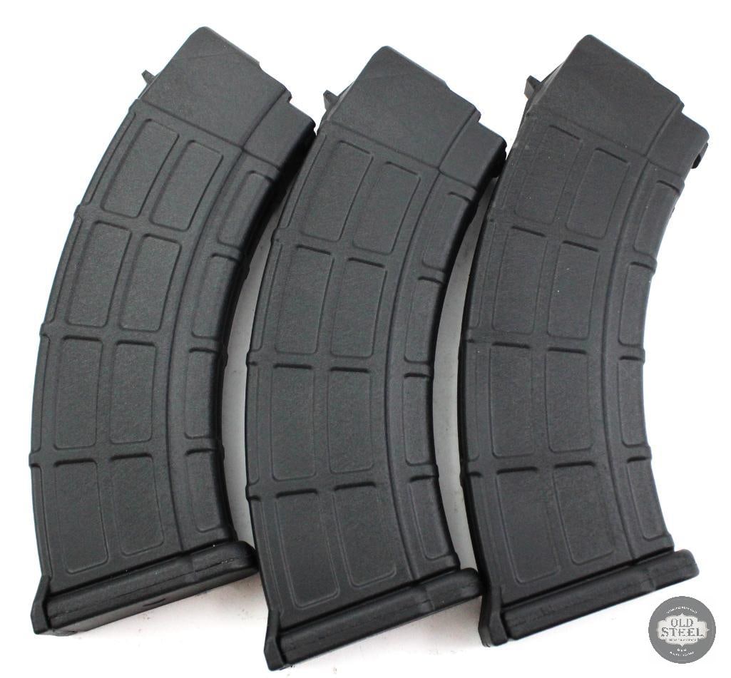 Lot of 3 Serbian Polymer AK Magazines: Lot of 3 Serbian Polymer AK Magazines THIS ITEM IS AS PICTURED WITH NO FURTHER ATTACHMENTS. ALL SALES ARE FINAL. PLEASE REFER TO THE AUCTION DESCRIPTION, LOT #1 DESCRIPTION AND TERMS OF