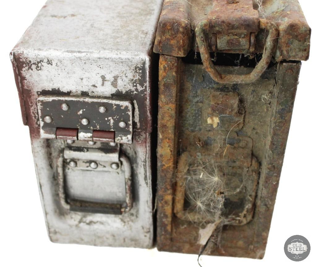 Pair of Original WW2 German 8 MM Mauser Ammo Cans - 2