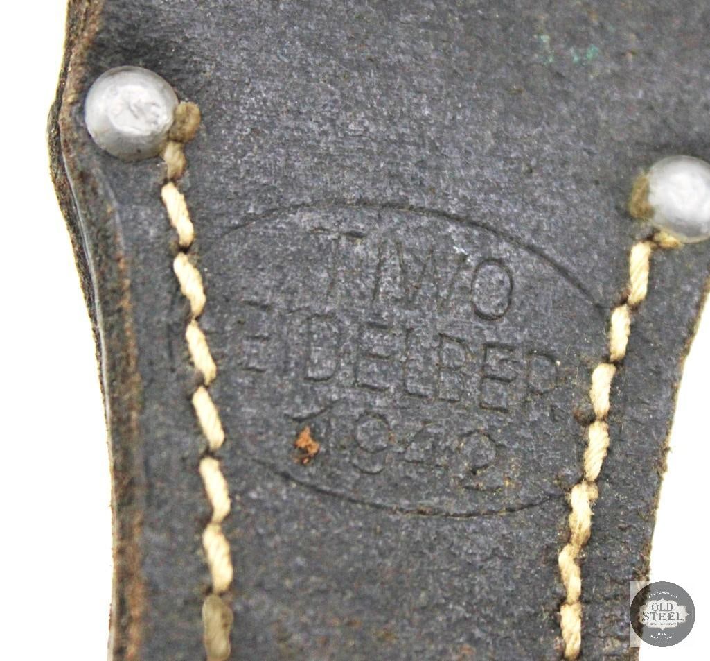 German Mauser Leather Bayonet Frogs - 3
