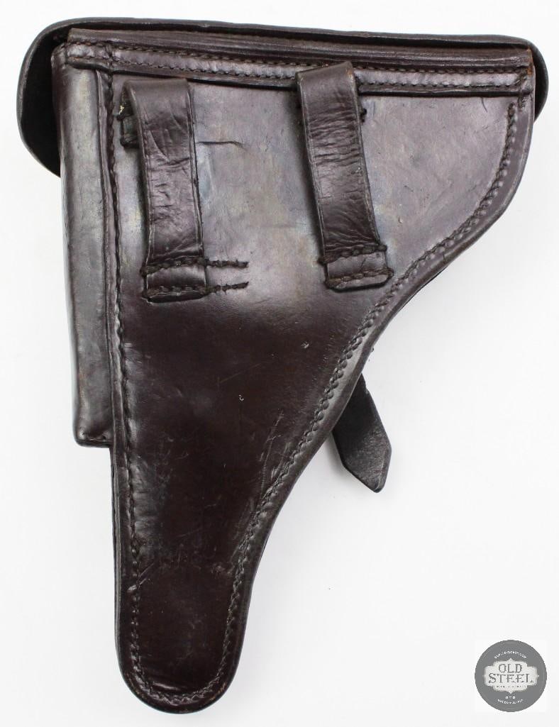 Luger P.08 Brown Leather Holster - Unmarked - 2